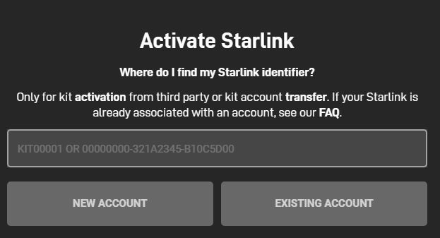 activate Starlink