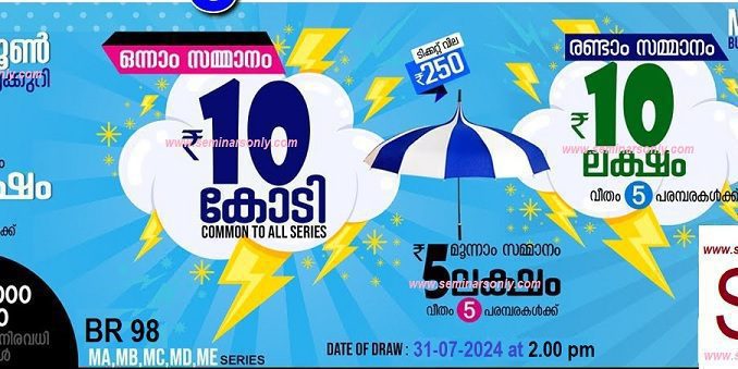 Kerala Monsoon Bumper 2024 BR 98