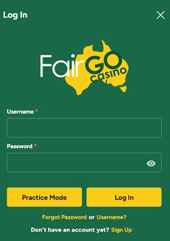 Fairgo Casino Login Sign