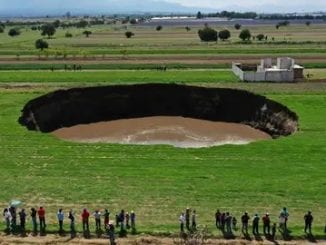 massive sinkhole