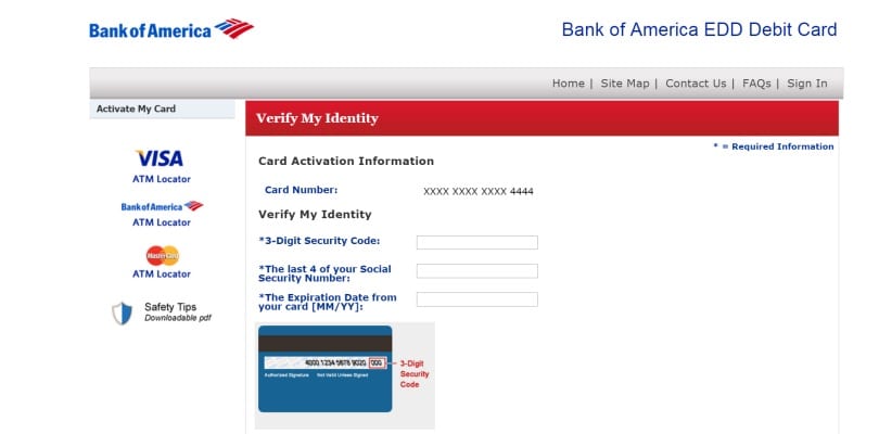 Bankofamerica eddcard Activate And Login Bank Of America Edd Card 