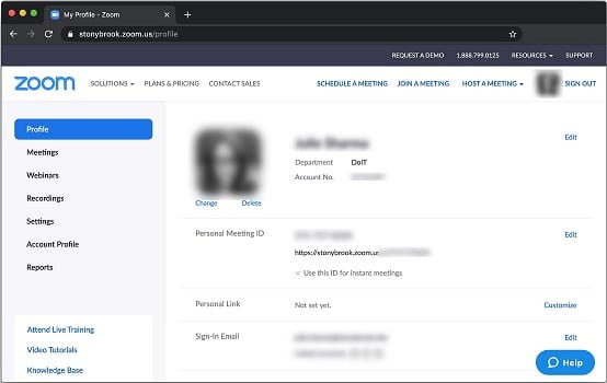 how to log into zoom using meeting id