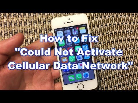 activate cellular data network