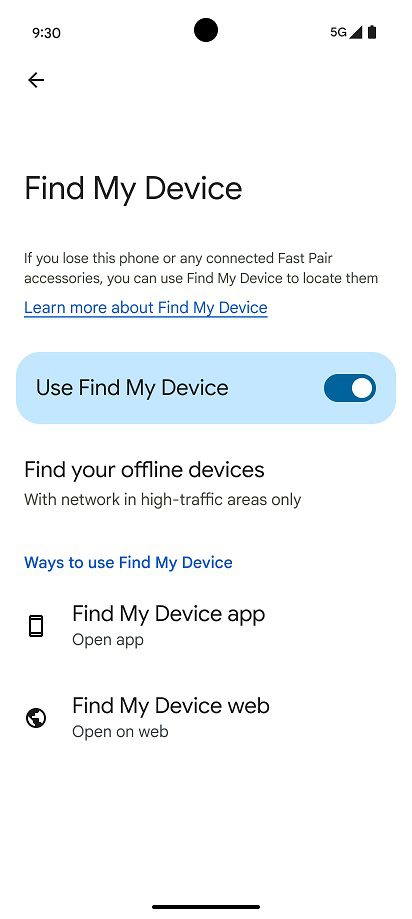 Google's Find My Device network