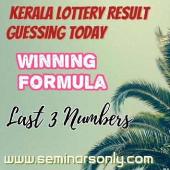 Kerala Lottery Guessing Last 3 Numbers