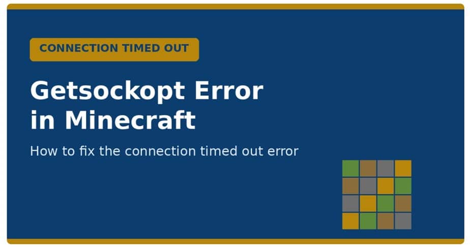 getsockopt minecraft error
