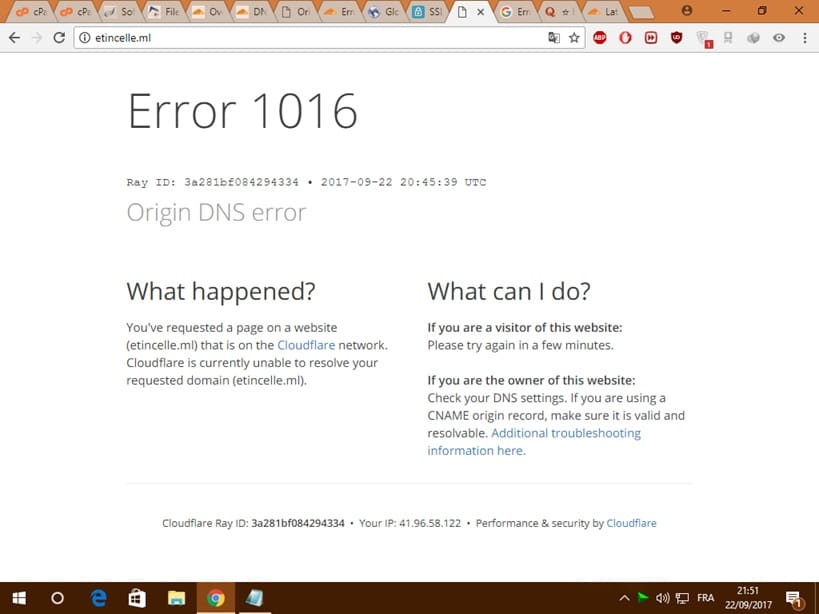 Cloudflare Error 1016