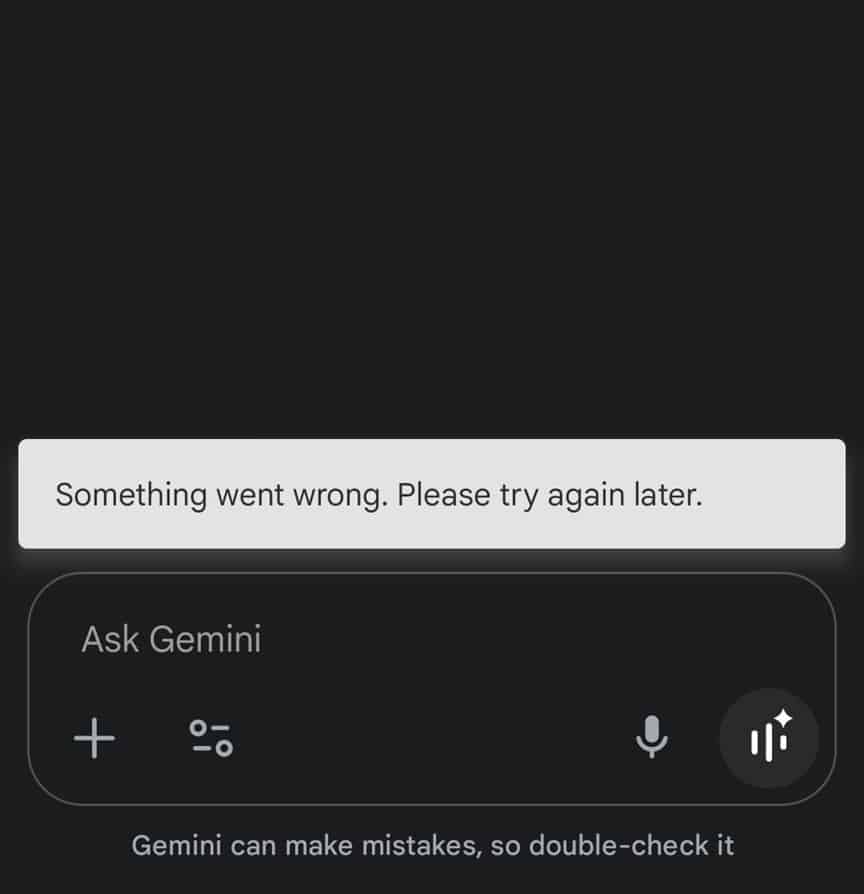 Gemini Error 1155