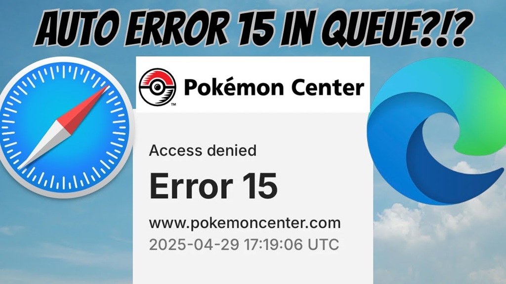 Pokémon access denied error 15