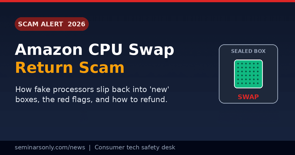 Amazon CPU swap return scam