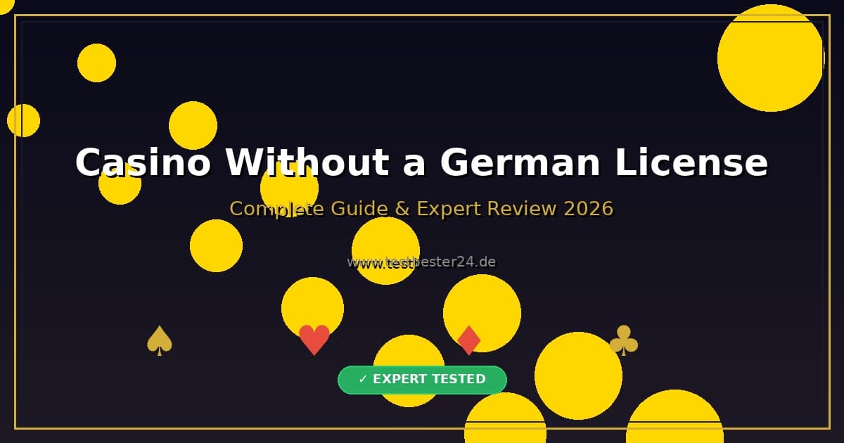 Casino Without a German License - Expert Guide and Review 2026 by testbester24.de