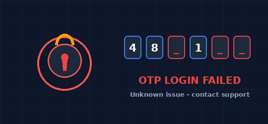 error otp login failed