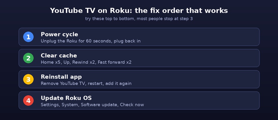 youtube tv roku update issues