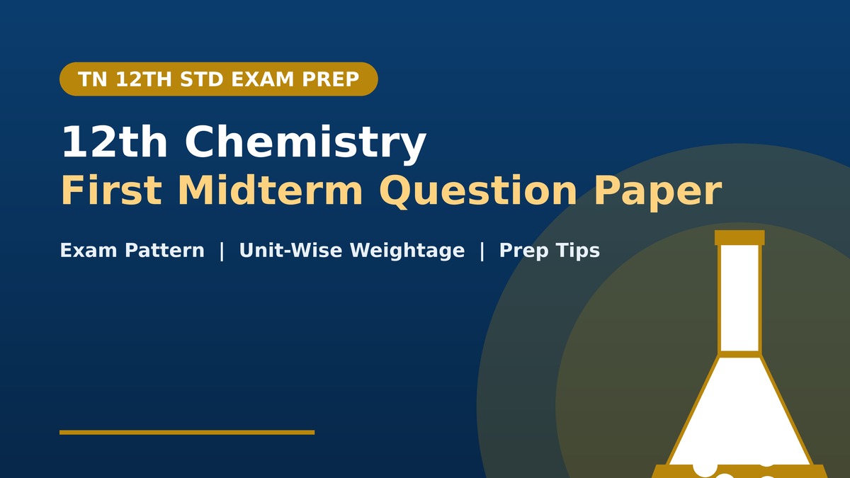 A sample Class 12 Chemistry exam question paper showing exam formatting and questions
