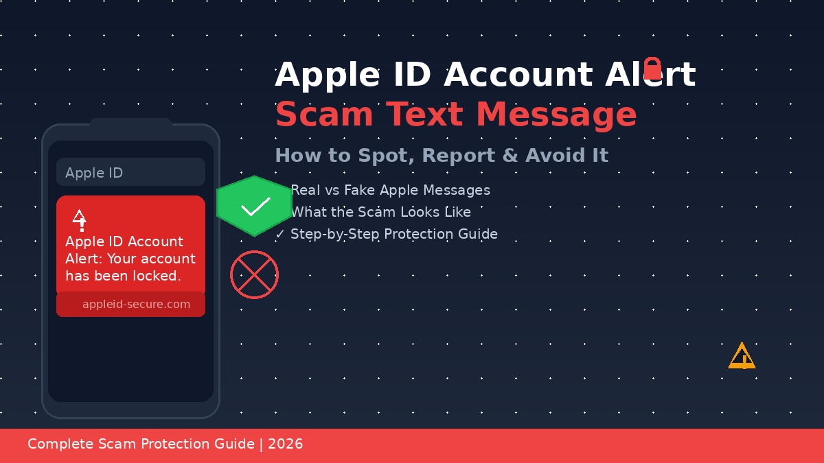 apple id account alert scam text message