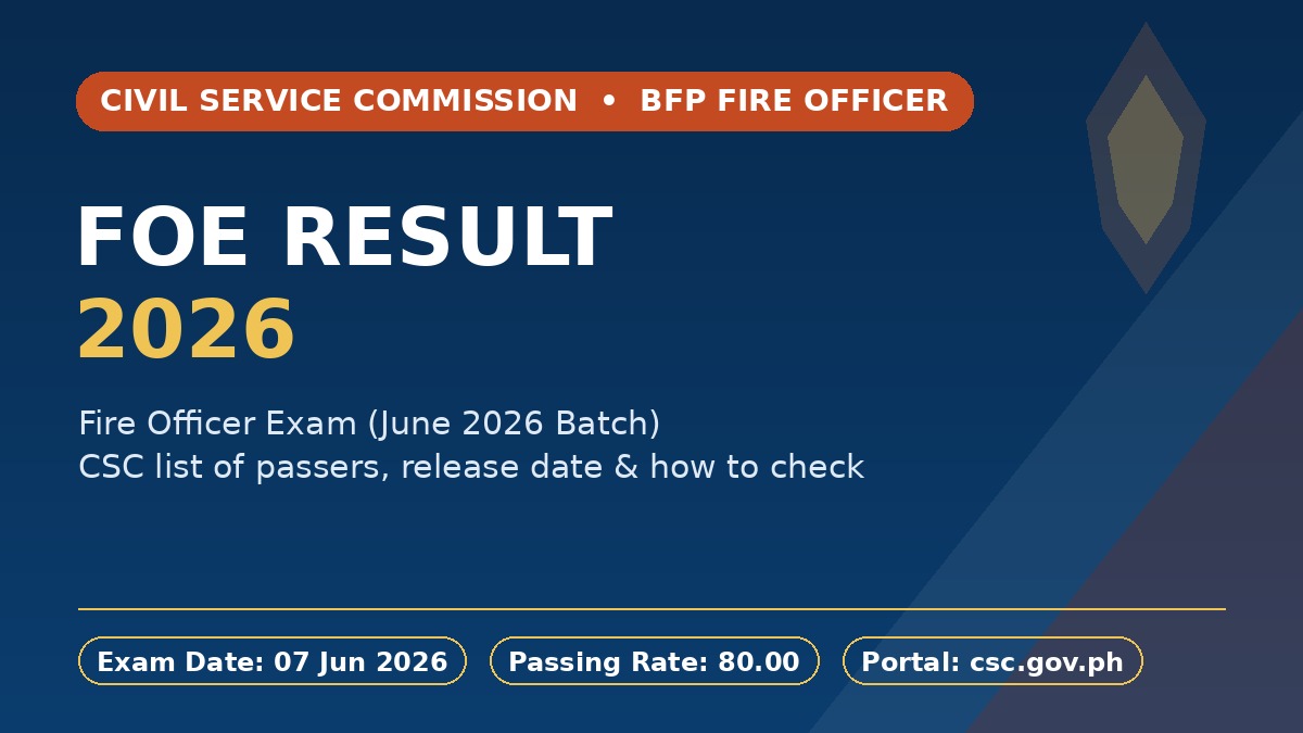 FOE Exam Result 2026: Fire Officer Exam Release Date