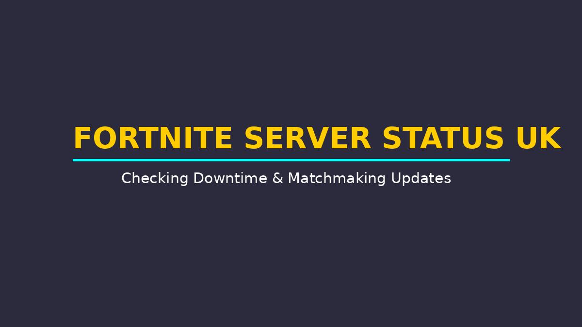 Gaming setup in the UK displaying a Fortnite server offline screen