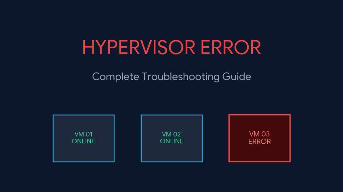 hypervisor error