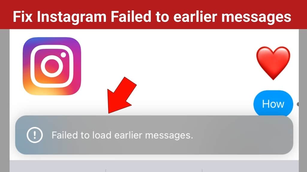 instagram failed to load earlier messages