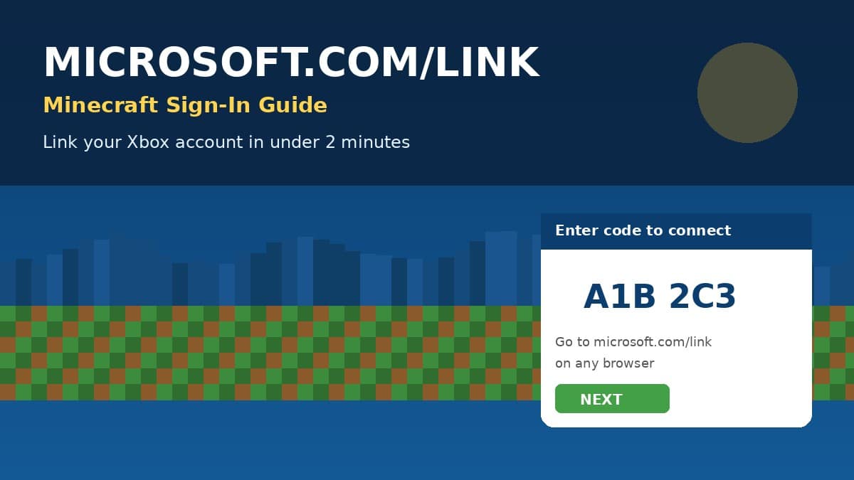 https //microsoft.com/link minecraft