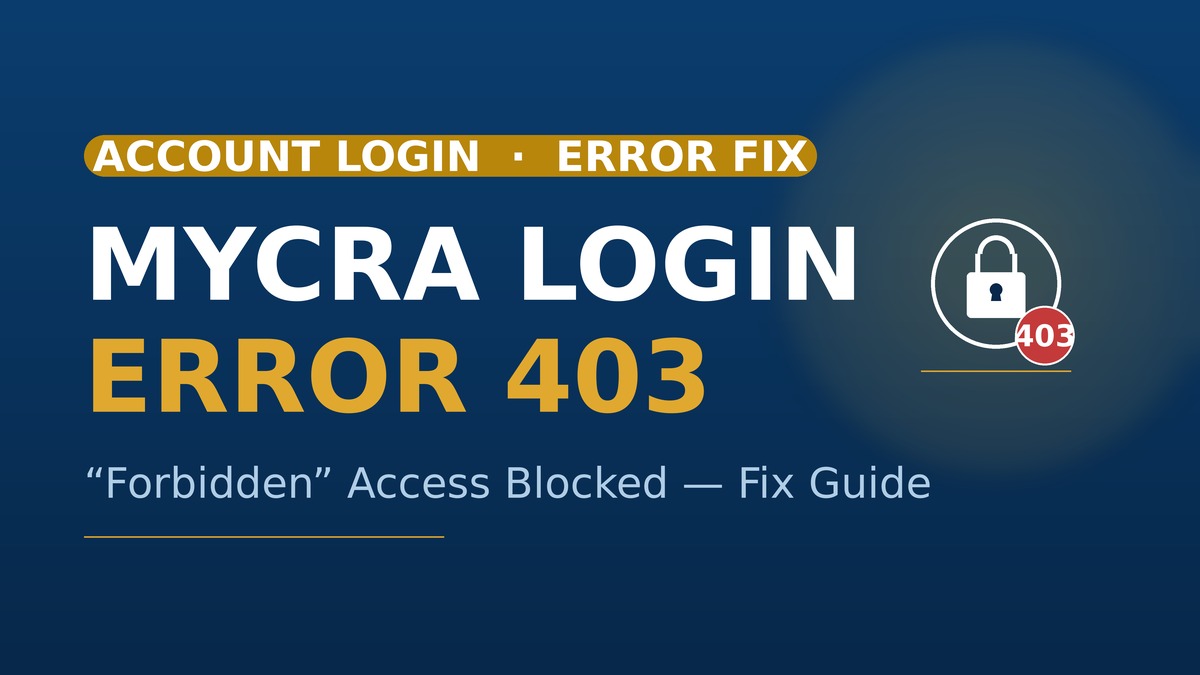 mycra account login error 403--forbidden