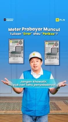 Arti tulisan Error pada Meteran PLN