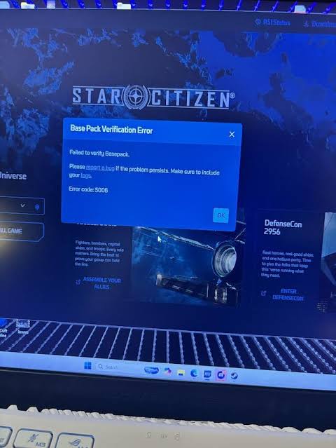 star citizen error code 5006