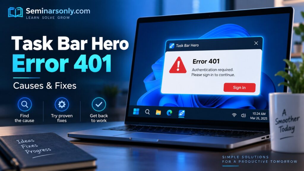 Task Bar Hero Error 401 (Authentication Fix)