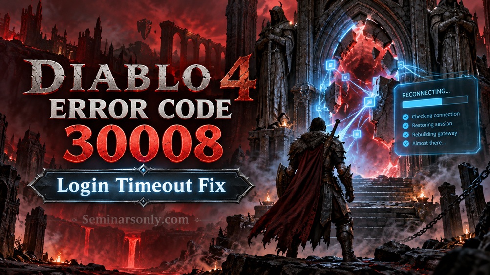 Diablo 4 error code 30008 login timeout troubleshooting guide