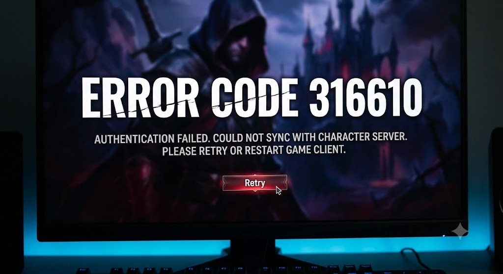 ERROR CODE 316610: Character Authentication Failure