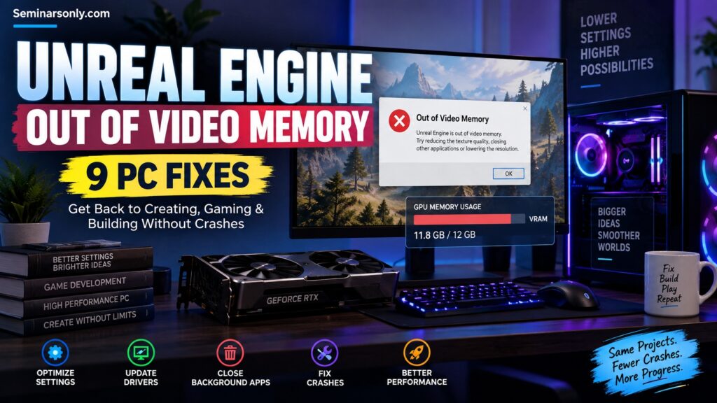 Unreal Engine out of video memory crash on Windows PC