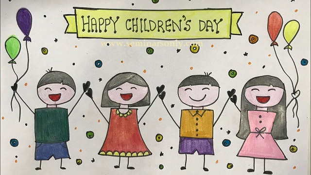 Children's Day Jawaharlal Nehru Drawing : Happy Children's Day 2020 Bal ...